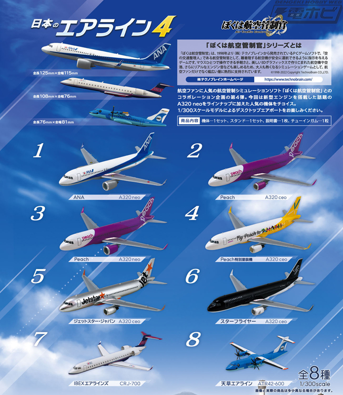1/300でデスクトップエアポートを楽しもう！食玩「日本のエアライン