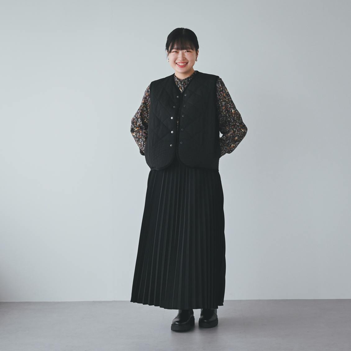着用レビュー】毎日着回したい「キルティングベスト」を身長別4名が着