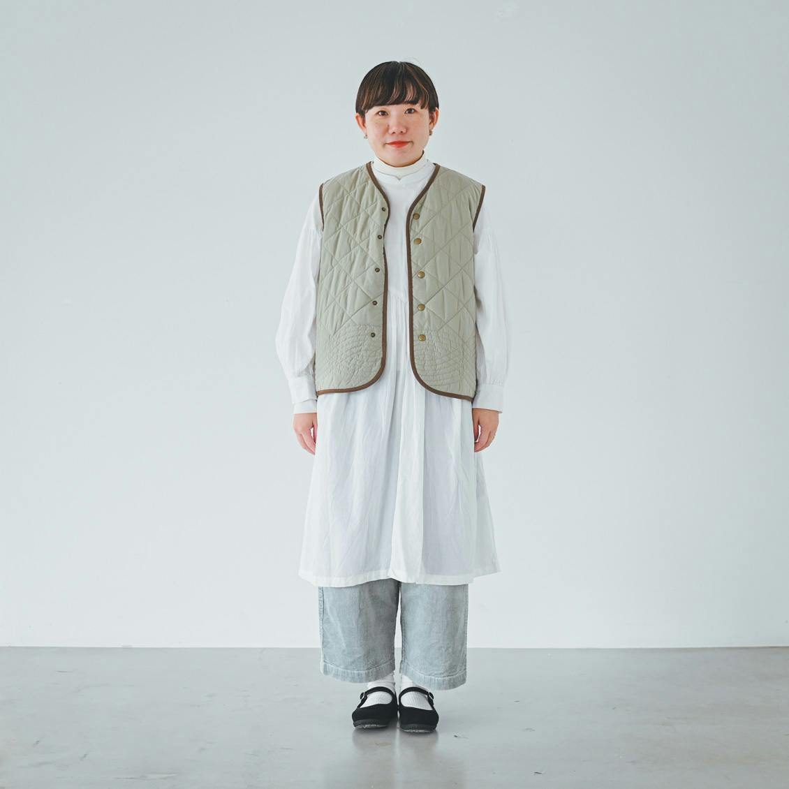 着用レビュー】毎日着回したい「キルティングベスト」を身長別4名が着