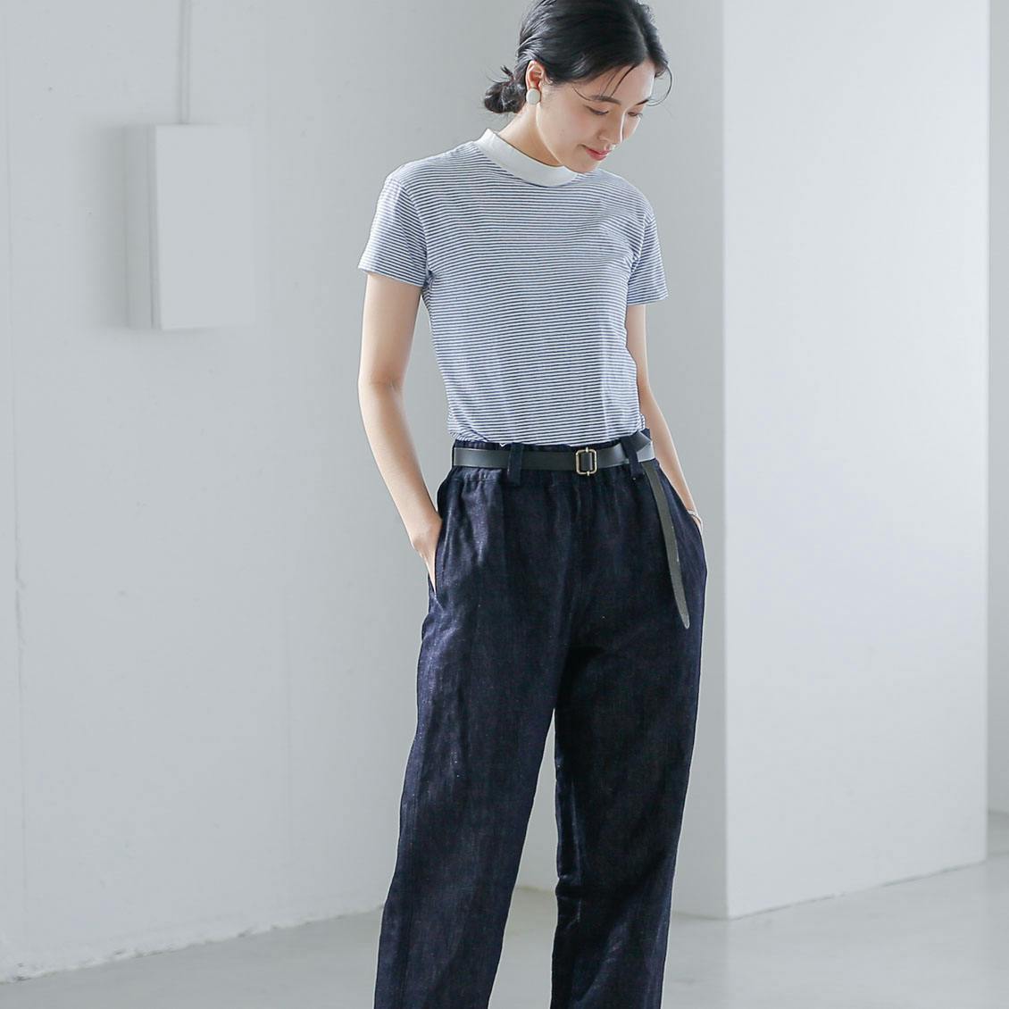 Soi-e / ソワ / コットンリネンデニムパンツ - 北欧、暮らしの道具店