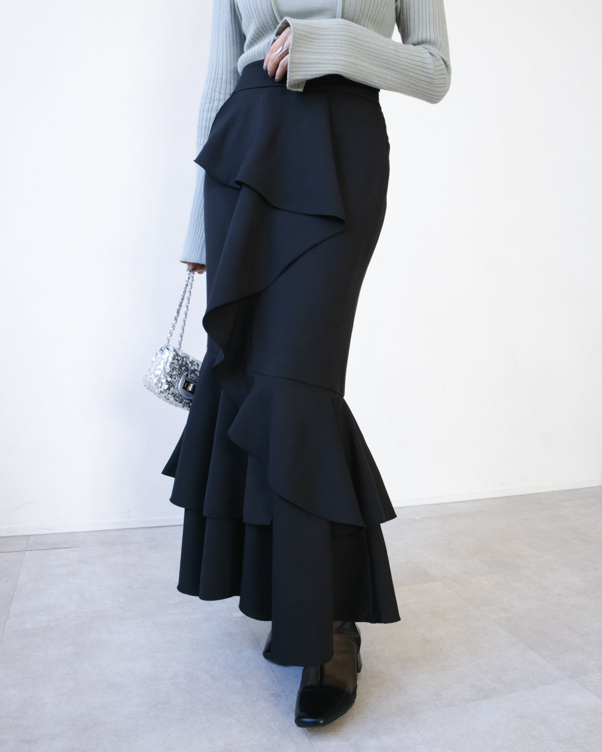 フリルティアードマーメイドスカート | hollis