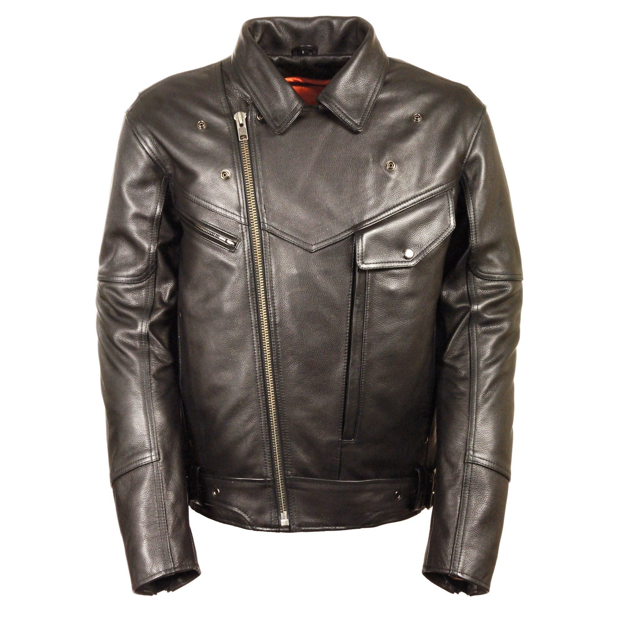 Milwaukee Leather LKM1770 Men's Black Premium Thick Leather