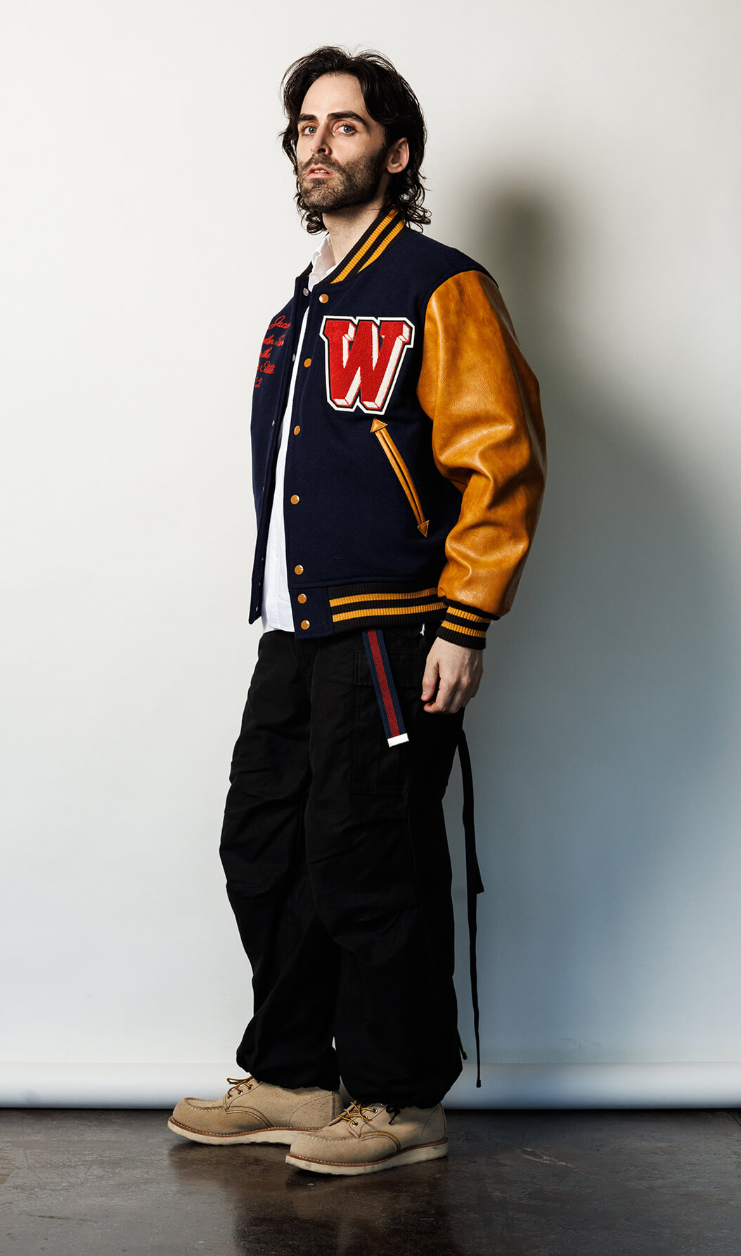 MELTON AWARD JACKET (FLAG) ｜ HOUSTON-BOOK