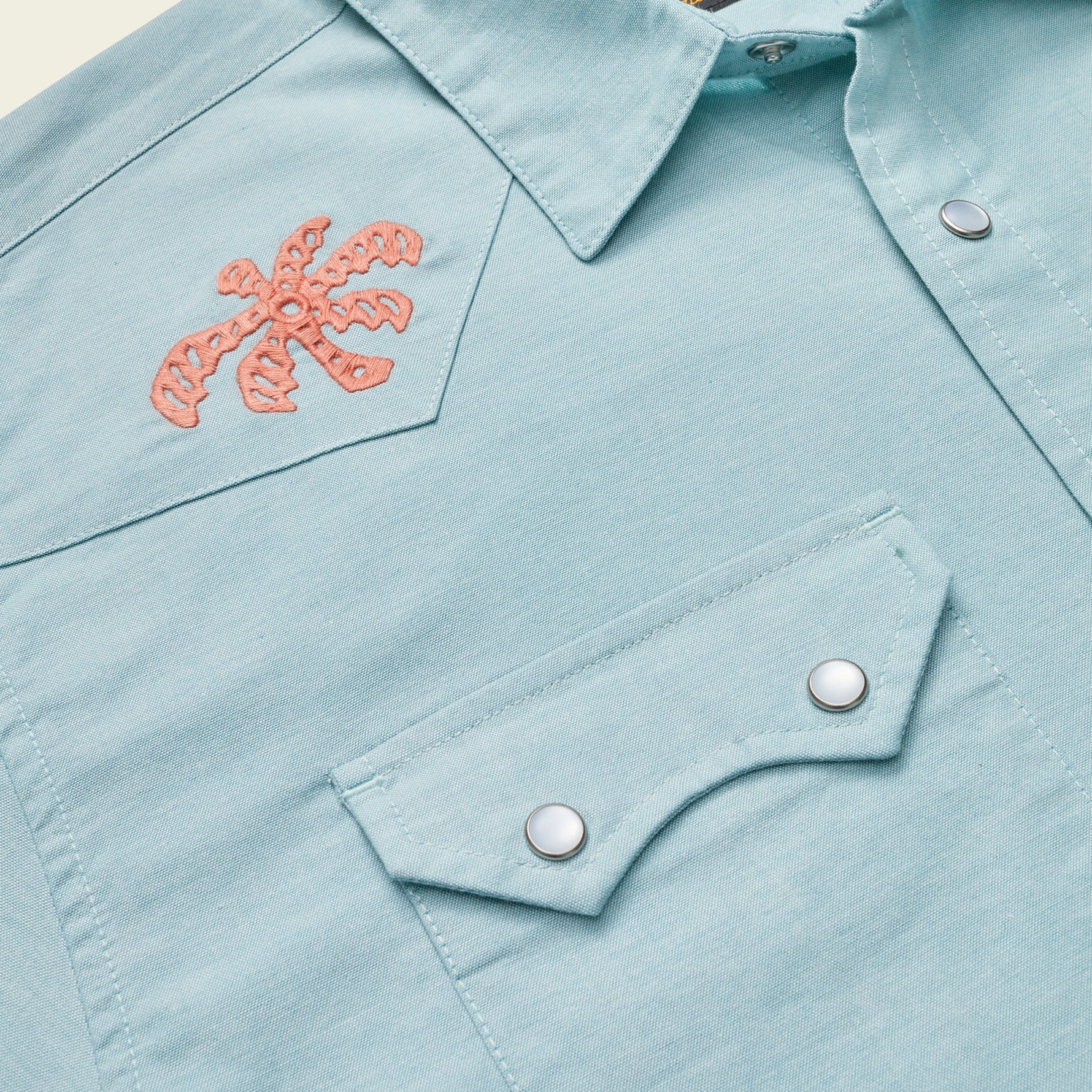 Crosscut Deluxe Shortsleeve Shirt - Fronds : Nile Blue – HOWLER