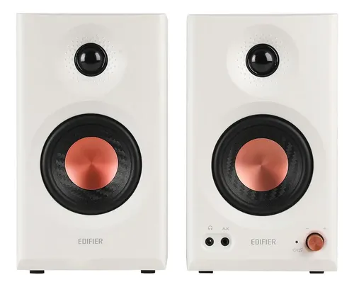 Monitores de estúdio Edifier Mr3 com Bluetooth de cor branca
