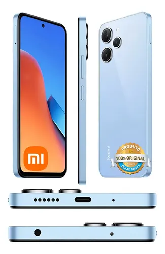 Celular Xiaomi Redmi 14c 256gb 16gb Ram Dual Sim Cor Azul