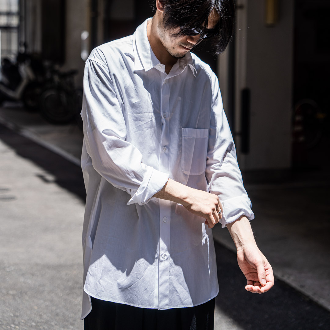 ヨウジヤマモト2022AW 二重襟ストール付きシャツ | HUES 福岡セレクト