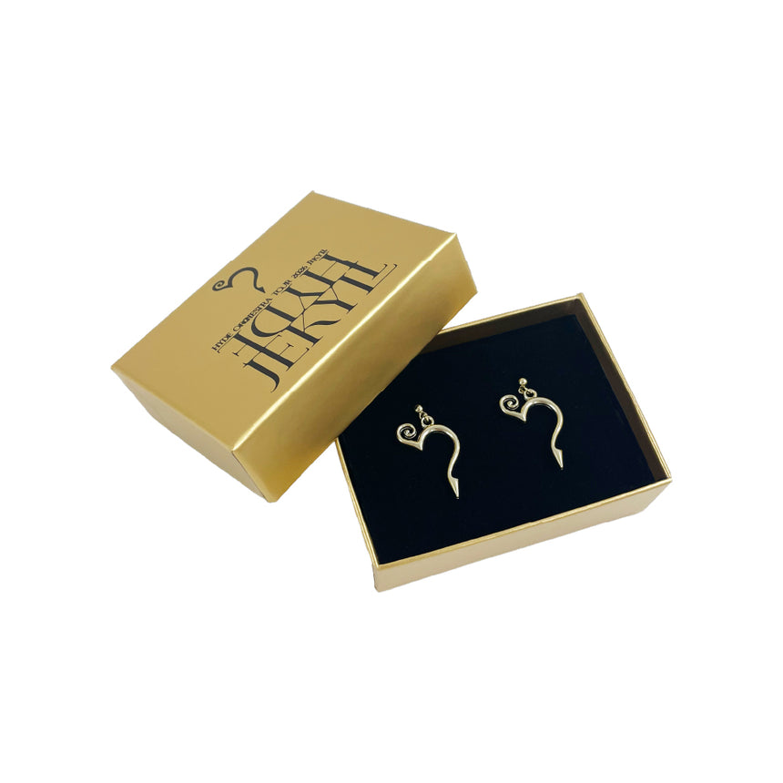 h LOGO PIERCED EARRINGS – HYDE ONLINE STORE