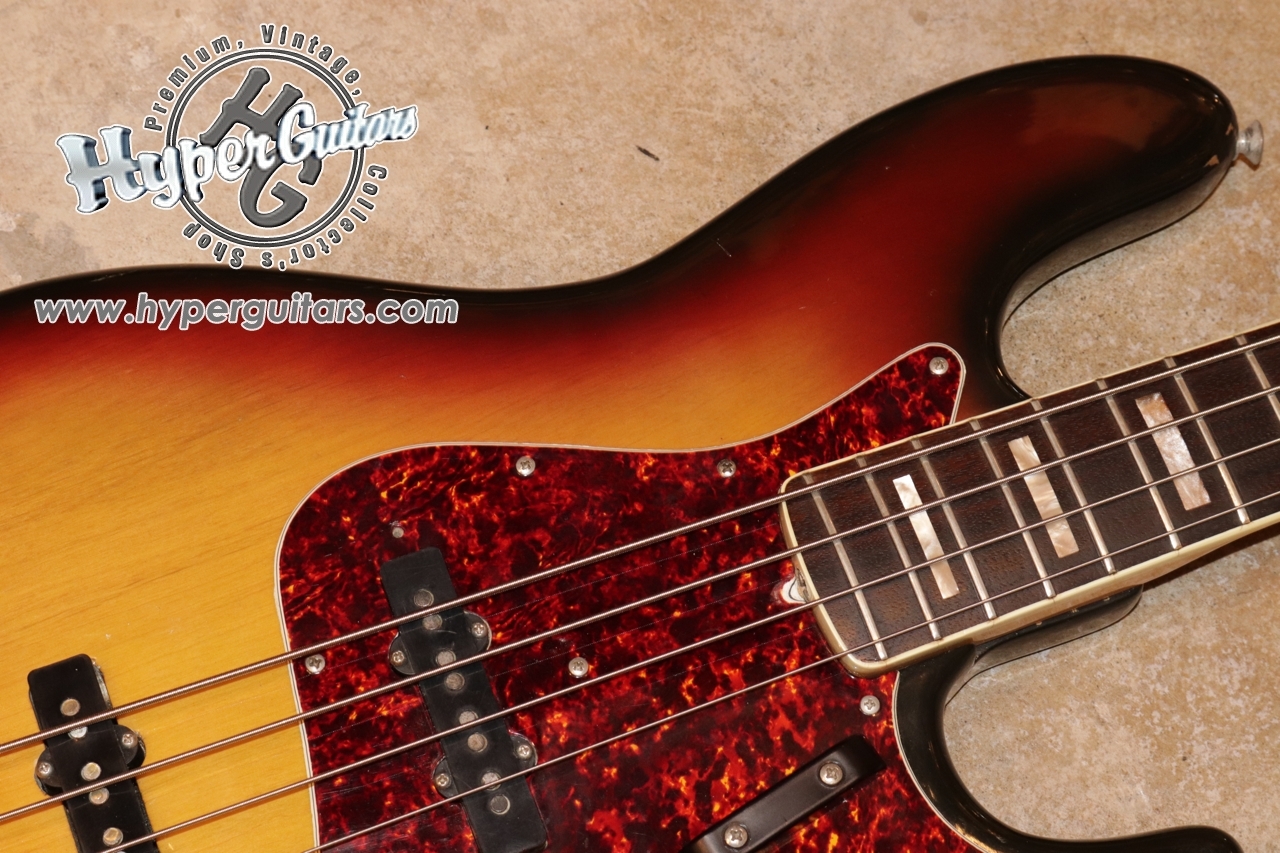 Fender '71 Jazz Bass - サンバースト / ローズ - ハイパーギターズ