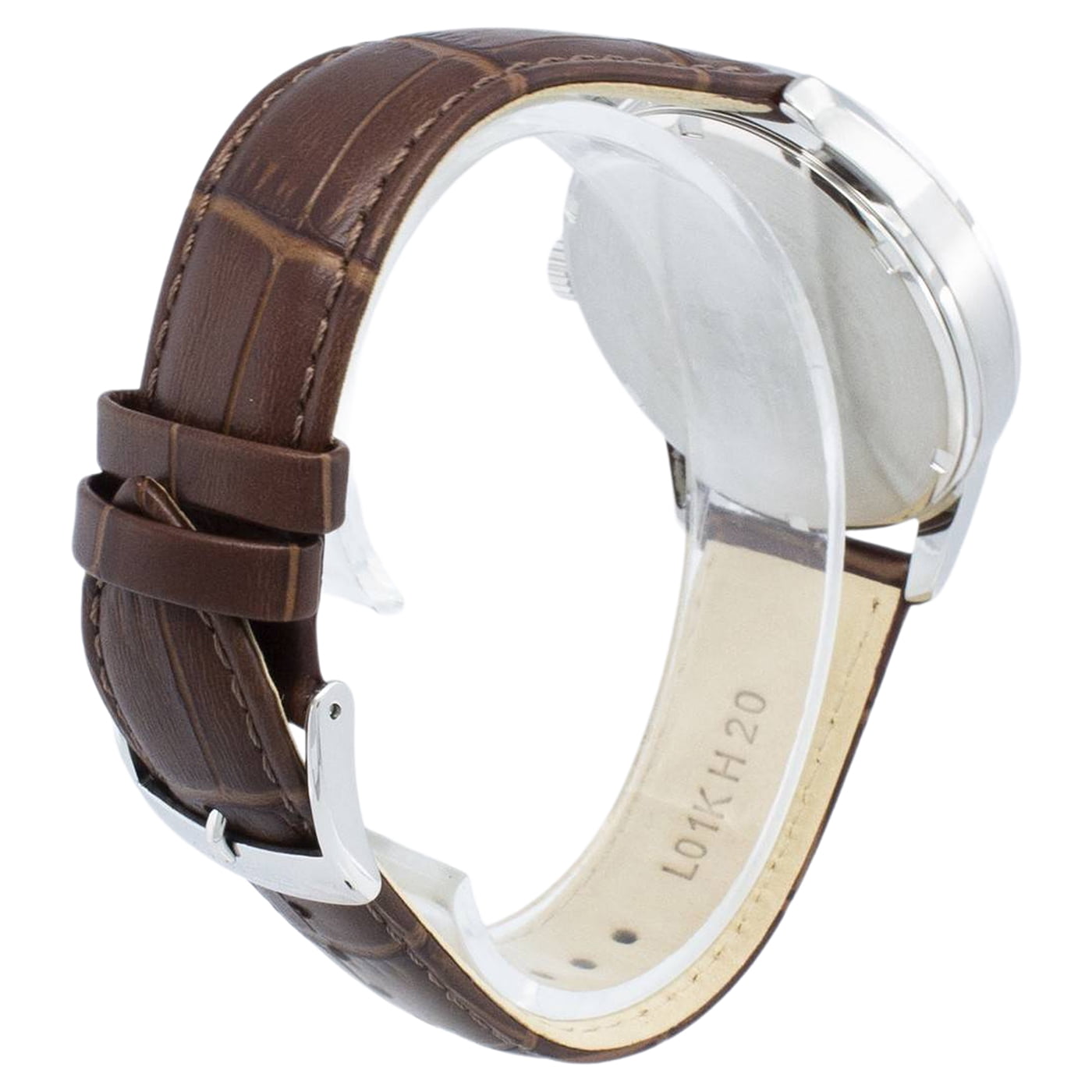 Seiko SNE529 Solar Watch, Stainless Steel, Brown Leather Strap