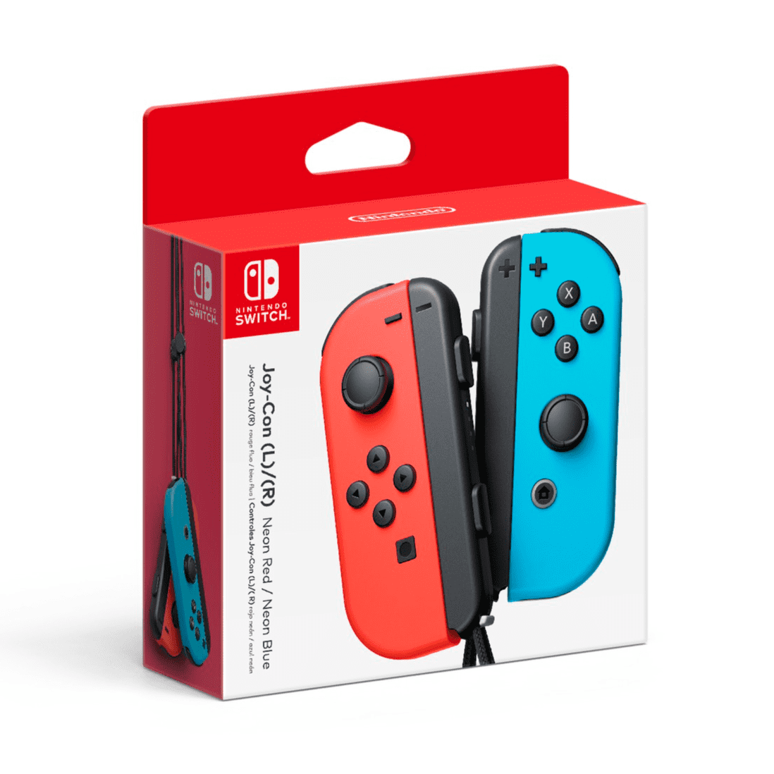 Nintendo Switch Joy-Con Pair (L-R), Neon Purple and Neon Orange