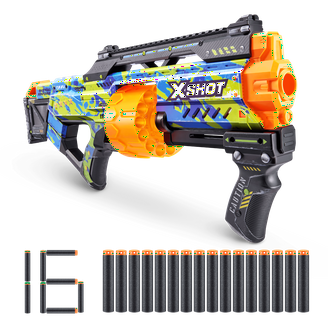XSHOT Skins Lock Blaster (16 Darts) Air Pocket Technology Outdoor