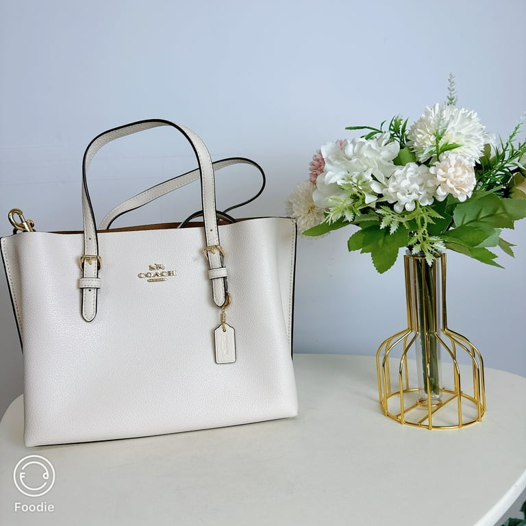 Coach Mollie Tote 25 in Gold/Chalk Light Saddle Womens - Walmart.com