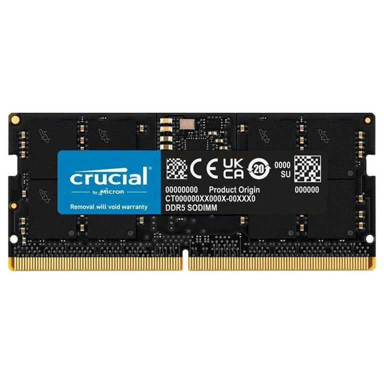 Crucial 8GB 262-Pin DDR5 SO-DIMM DDR5 4800 (PC4 38400) Laptop