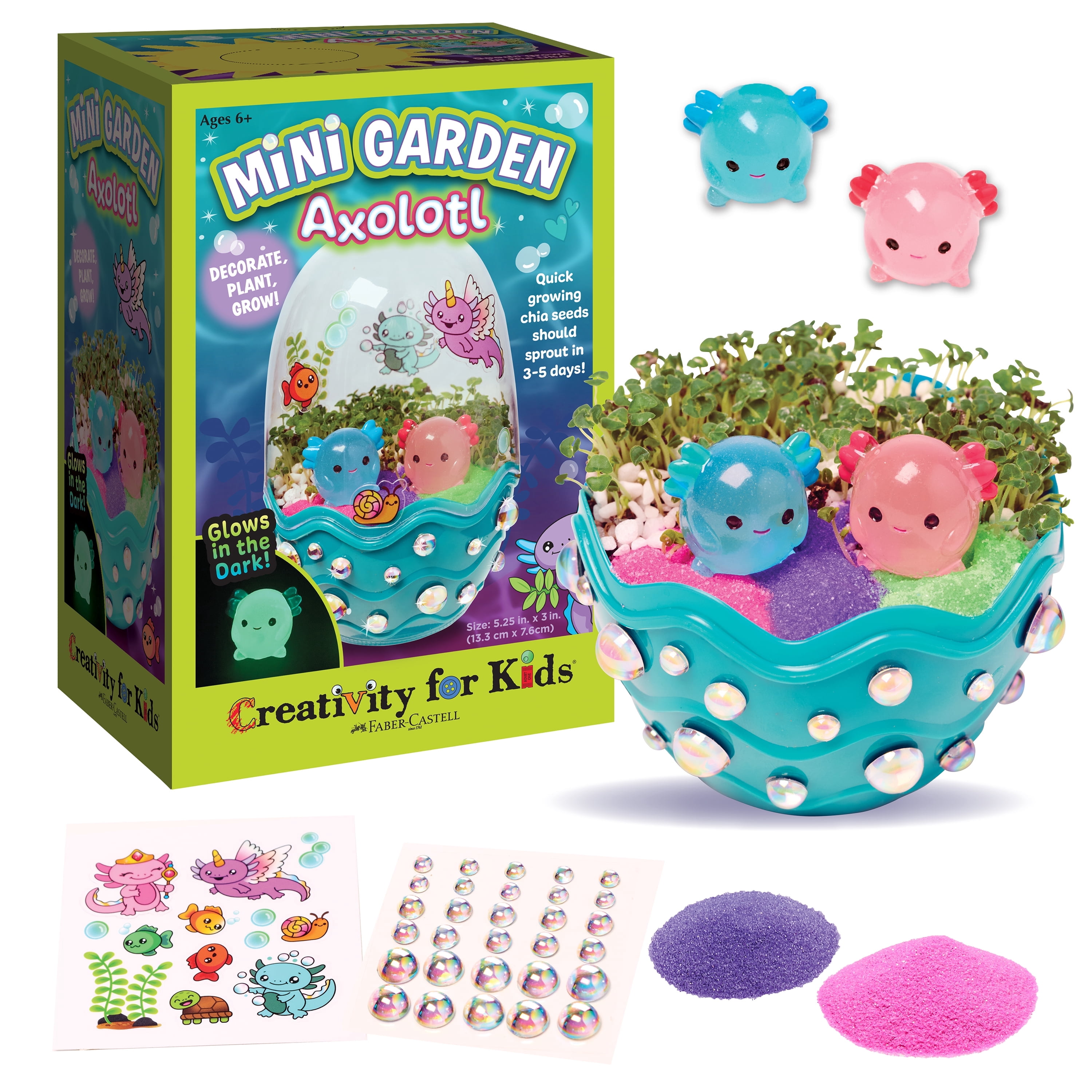 Creativity for Kids Mini Garden Axolotl: STEM Arts and Crafts for
