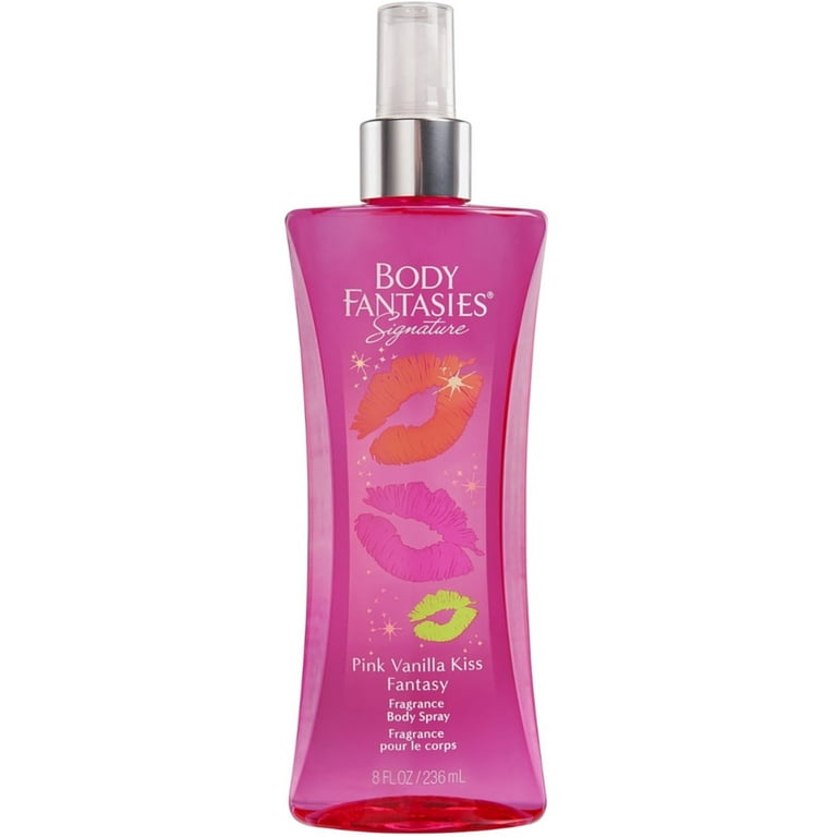 Body Fantasies Signature Fragrance Body Spray, Pink Vanilla Kiss