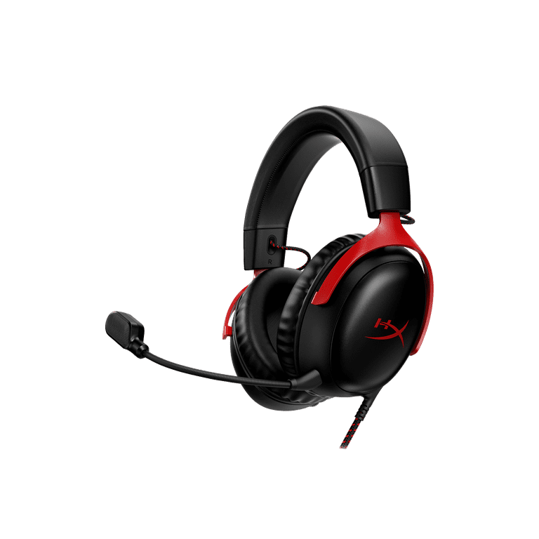 HyperX Cloud III Wired Gaming Headset - Black/Red, DTS Audio
