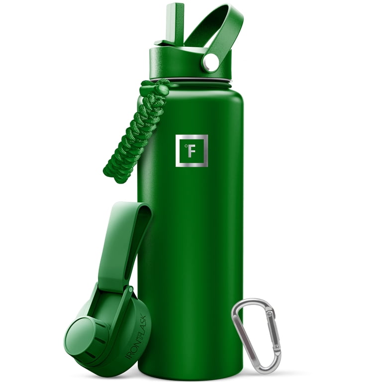 Iron Flask 40 oz Neutral Green Stainless Steel Water Bottle