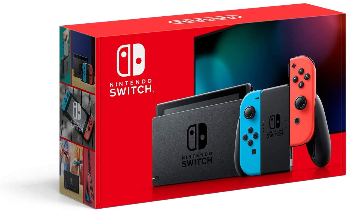 Nintendo Switch Console, Neon Blue and Neon Red Joy-Con, 4.5-9