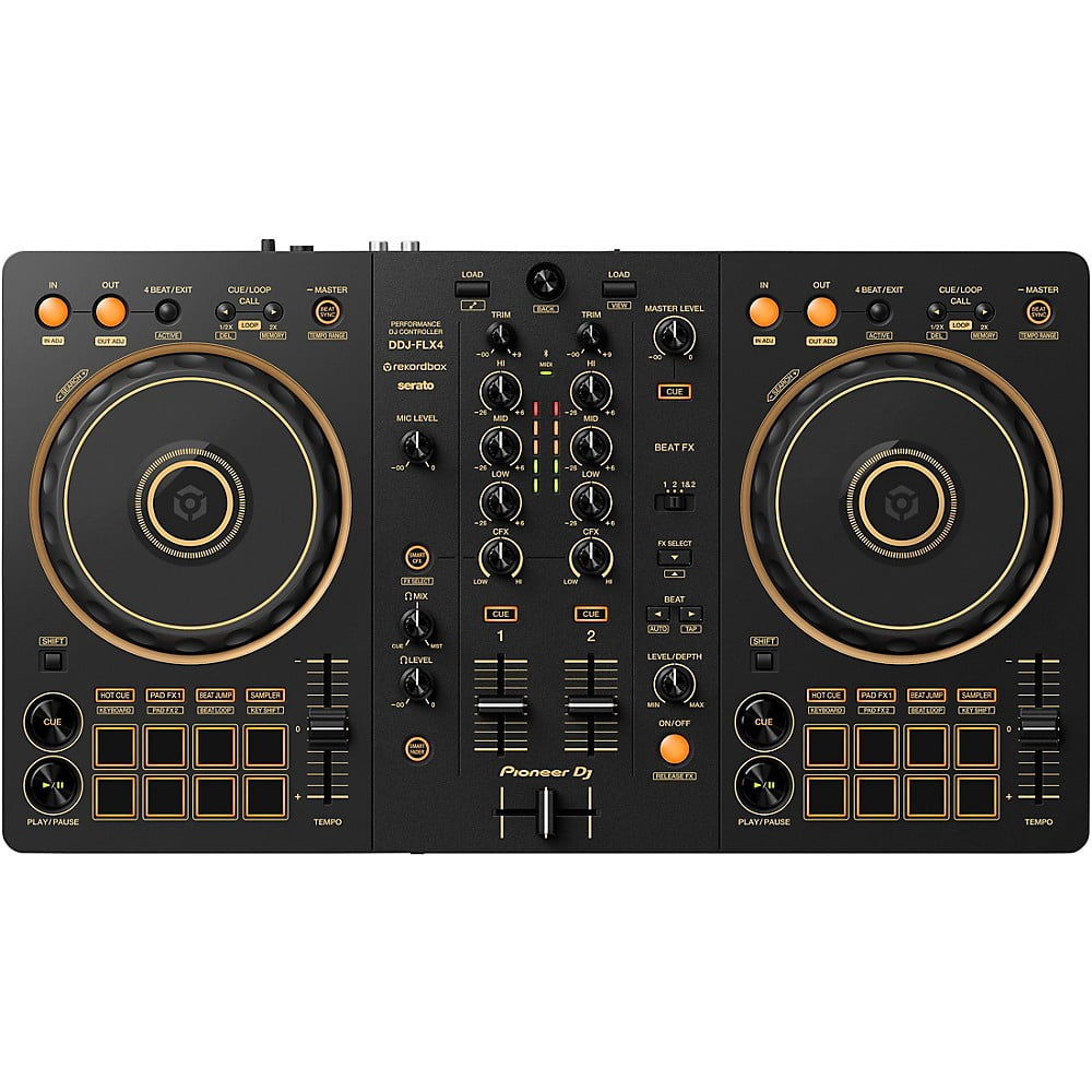 Pioneer DJ DDJ-FLX4-N 2-Channel DJ Controller Gold - Walmart.com