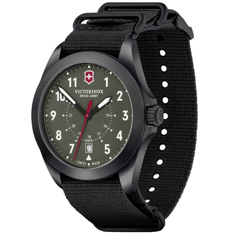 Victorinox Swiss Army 241972 Men's Heritage Black Strap Watch