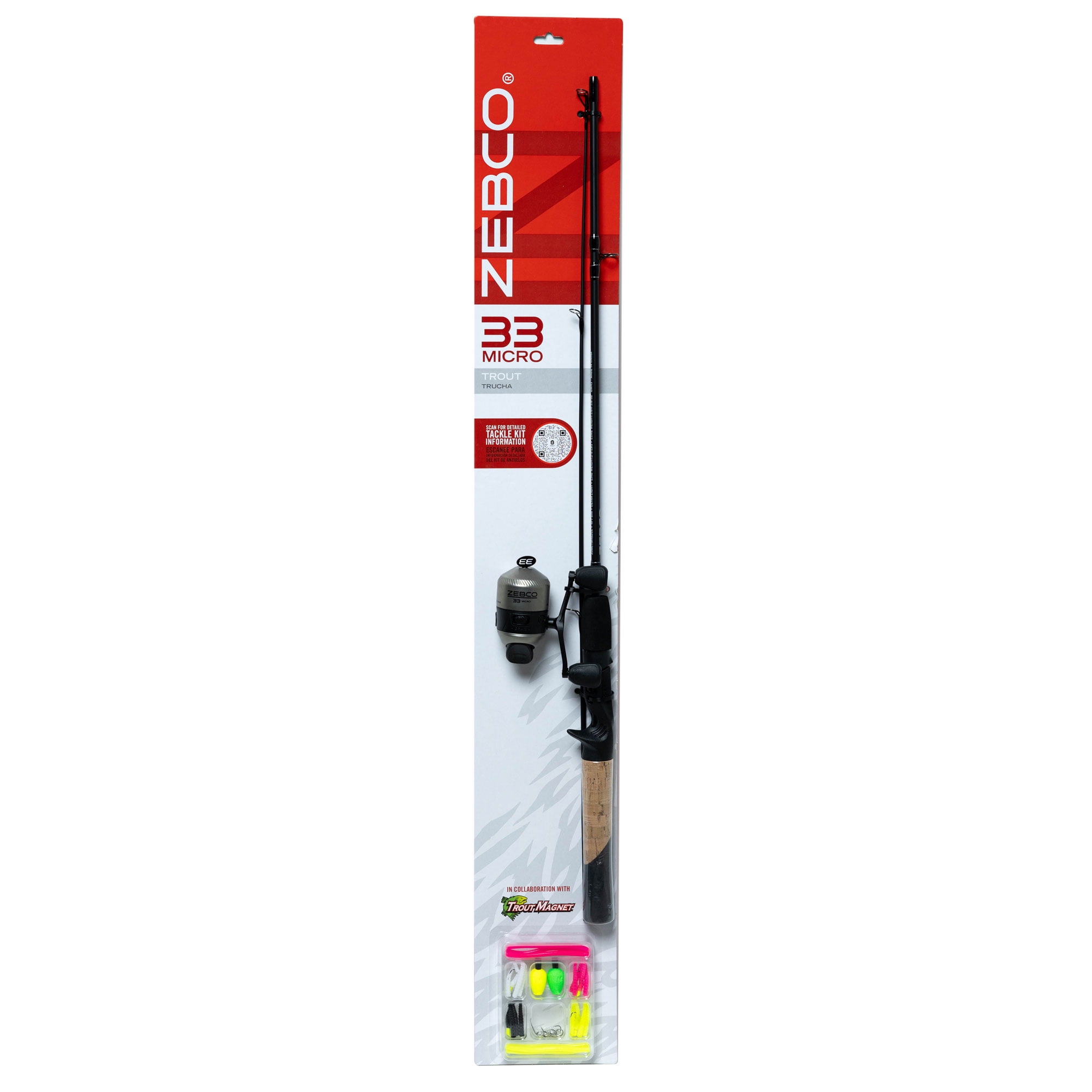 Zebco 33 Micro Trout Magnet Spincast Fishing Combo - Walmart.com