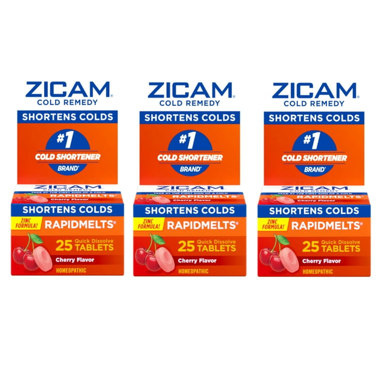 Zicam Cold Remedy RapidMelts, Cherry Flavor, Cough Relief Medicine