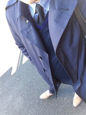 LANVIN en Bleu（ランバンオンブルー）の「セーラーカラートレンチ