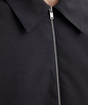 Jil Sander Black Long-Sleeve Wool Zip Shirt | Liberty