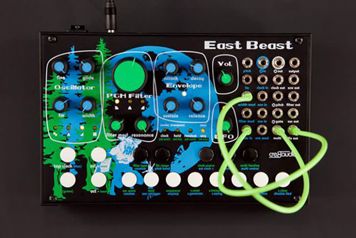 250ドルで買える本格的なセミ・モジュラーシンセ、Cre8audio「East