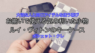 ダミエ・アズール】ポシェット・クレをレビュー！さわやかカラーのキー