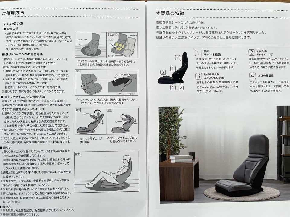 エクスジェルの座椅子】ハグ床座LXマイスター購入レビュー【まるで高級