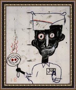 Jean-michel Basquiat Eyes And Eggs Framed Print for sale
