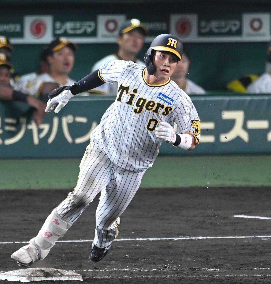阪神・木浪“最強の8番”復活 今季7度目猛打賞＆3打点 岡田監督も開口