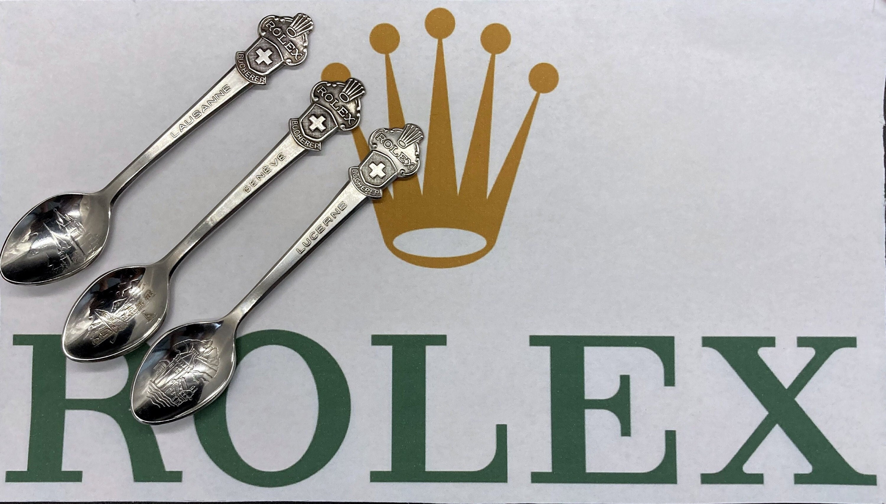 Lebber Vintage® - Rolex Spoon, With the Swiss Cross. Bucherer of