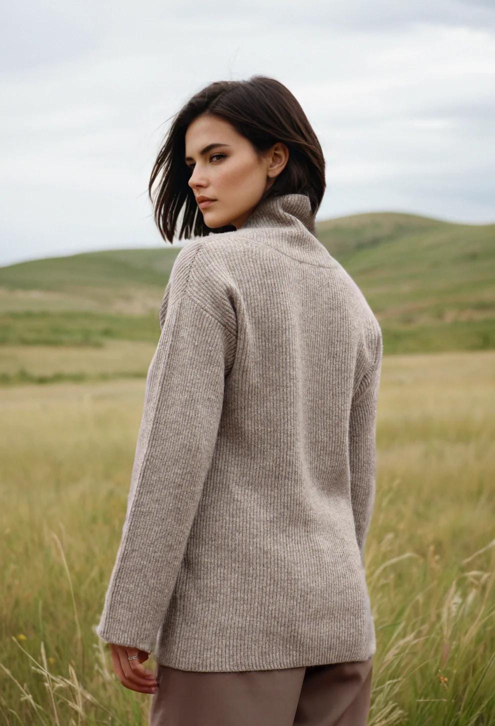 Cozy Yak Wool Turtleneck Sweater Eco Friendly Fashion - Etsy