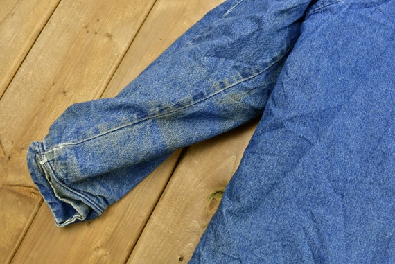 Vintage 1990s Big Ben by Wrangler Blanket Lined Jean Chore Coat