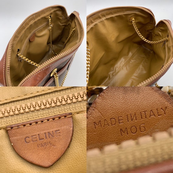 Authentic Celine Vintage Macadam Chain Shoulder Bag - Etsy