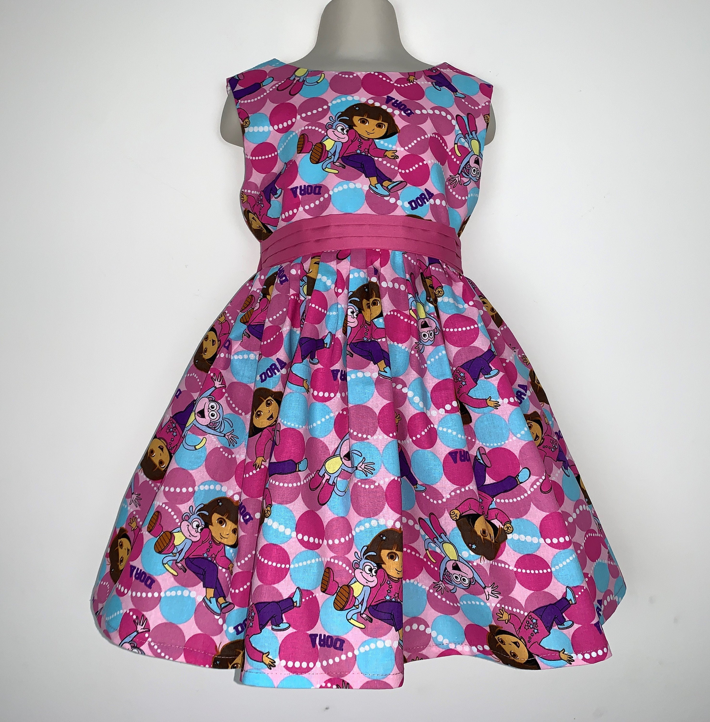 NEW Handmade Dora the Explore & Boots Best Friends Dress Custom