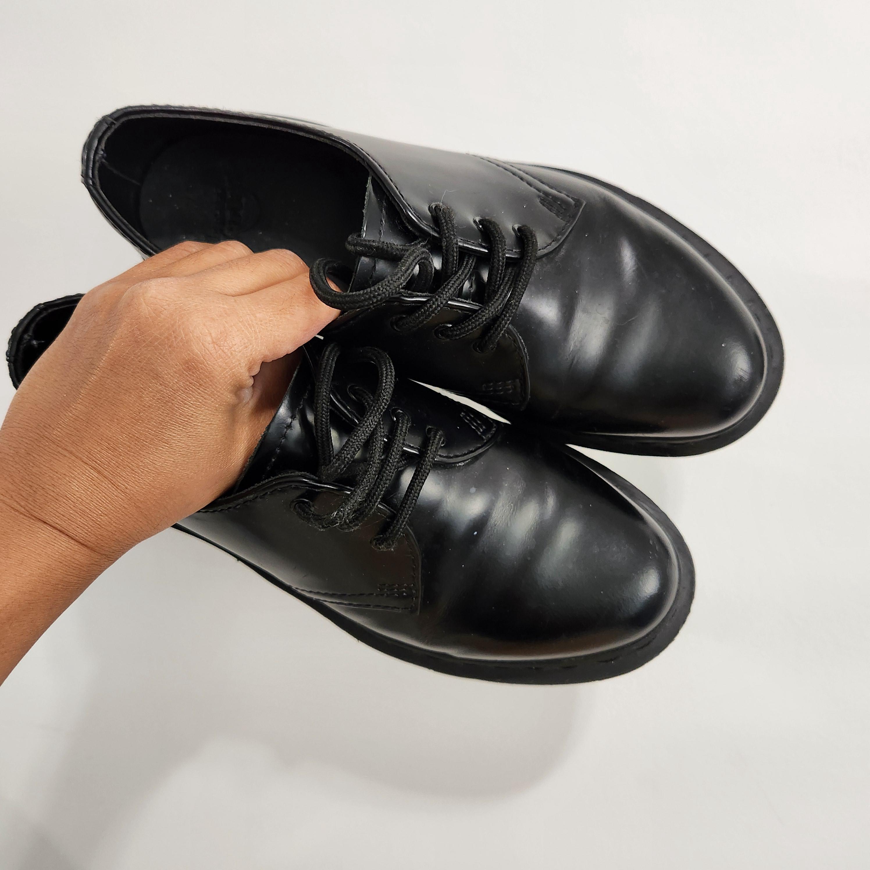 Dr Martens 1461 Mono Smooth Leather, Black Oxford Shoes, Size US 6