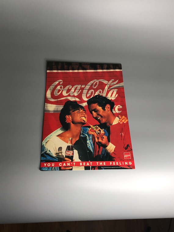 Vintage Coca-cola Standing Poster Sign Advertisement 