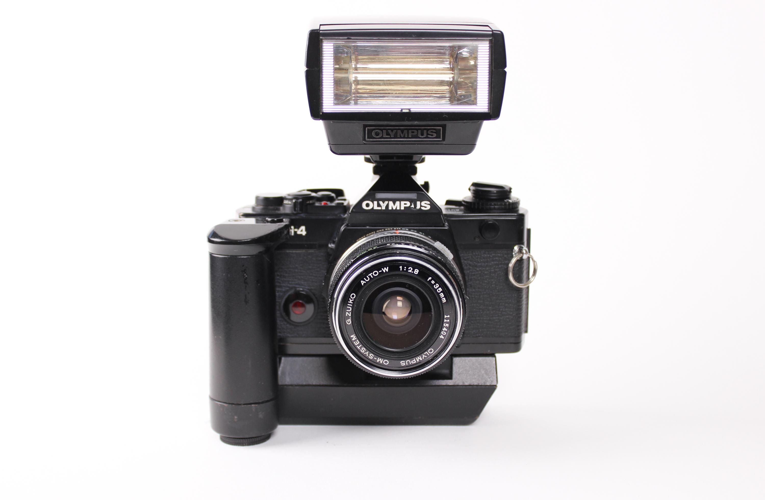 Vintage Olympus OM-4 35mm SLR Film Camera With Zuiko 35mm F2.8