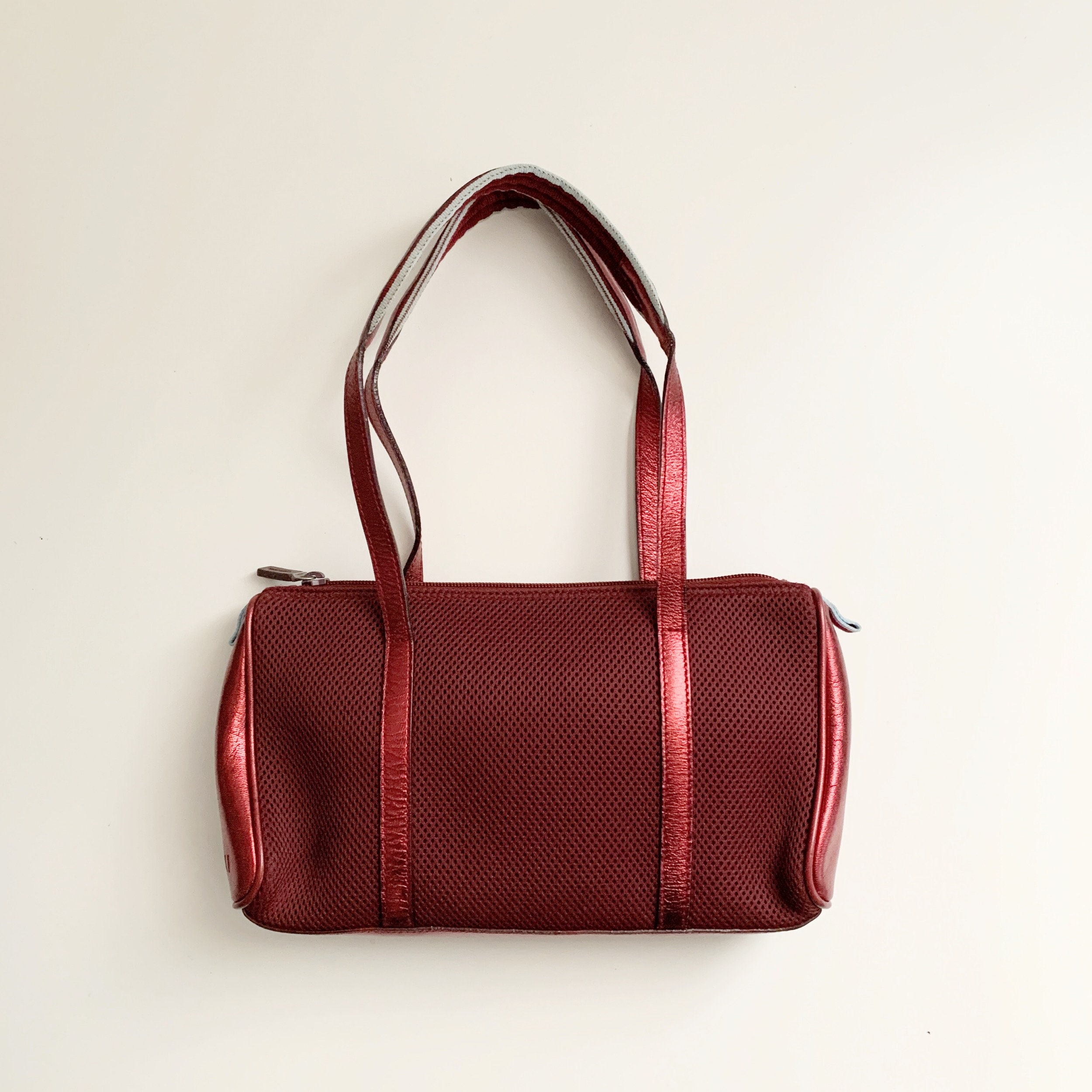 Miu Miu Archive 2000 SS Vintage Metallic Leather Handbag - Etsy