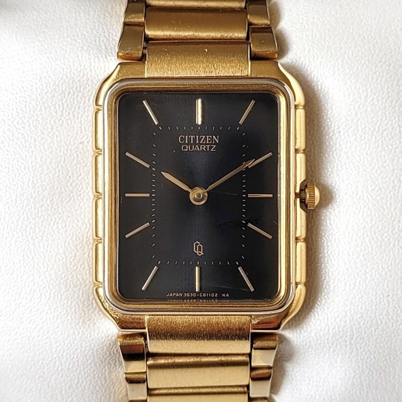 Vintage Citizen Tank Black & Gold 90s Unique - Etsy