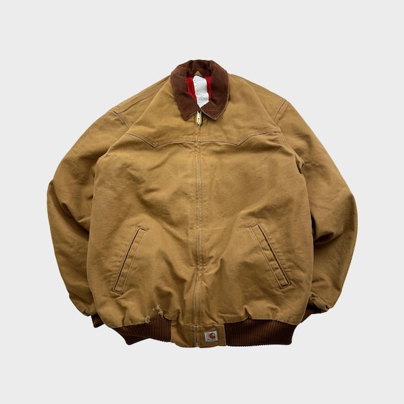 Vintage 90s Carhartt Santa Fe Beige Insulated Jacket - Etsy Israel