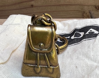 Vintage Coach Mini Daypack Brass Key Fob - Etsy