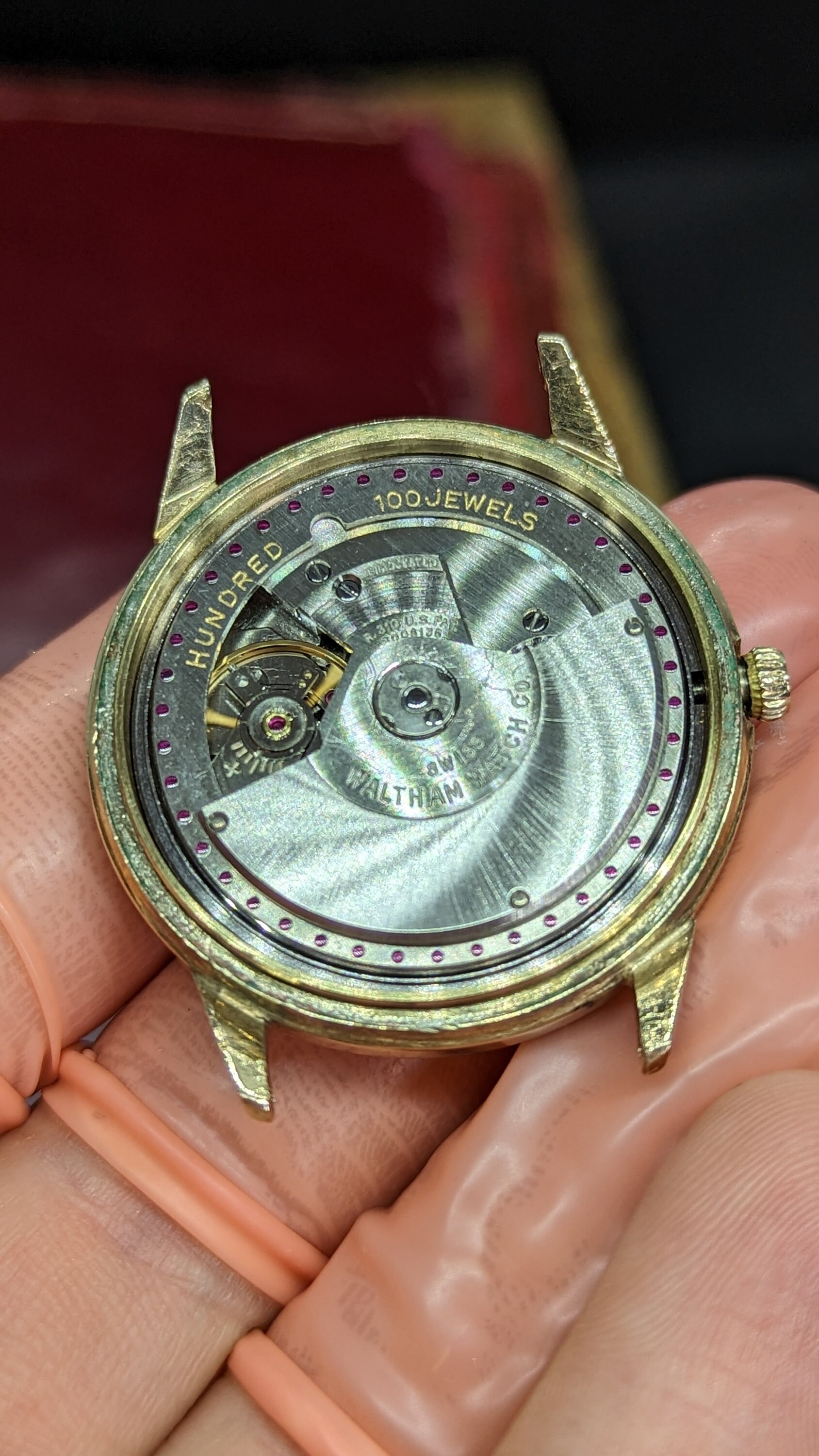 Rare Vintage 1962 Waltham 100 Jewel Gold Filled Automatic Men's