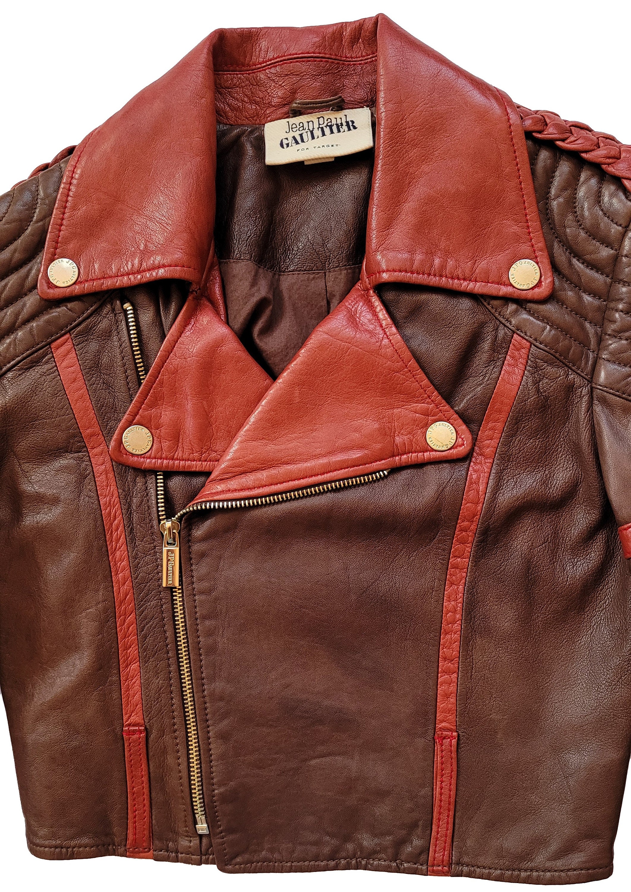 Original Rare 10s Jean Paul Gaultier X Target Cropped Leather