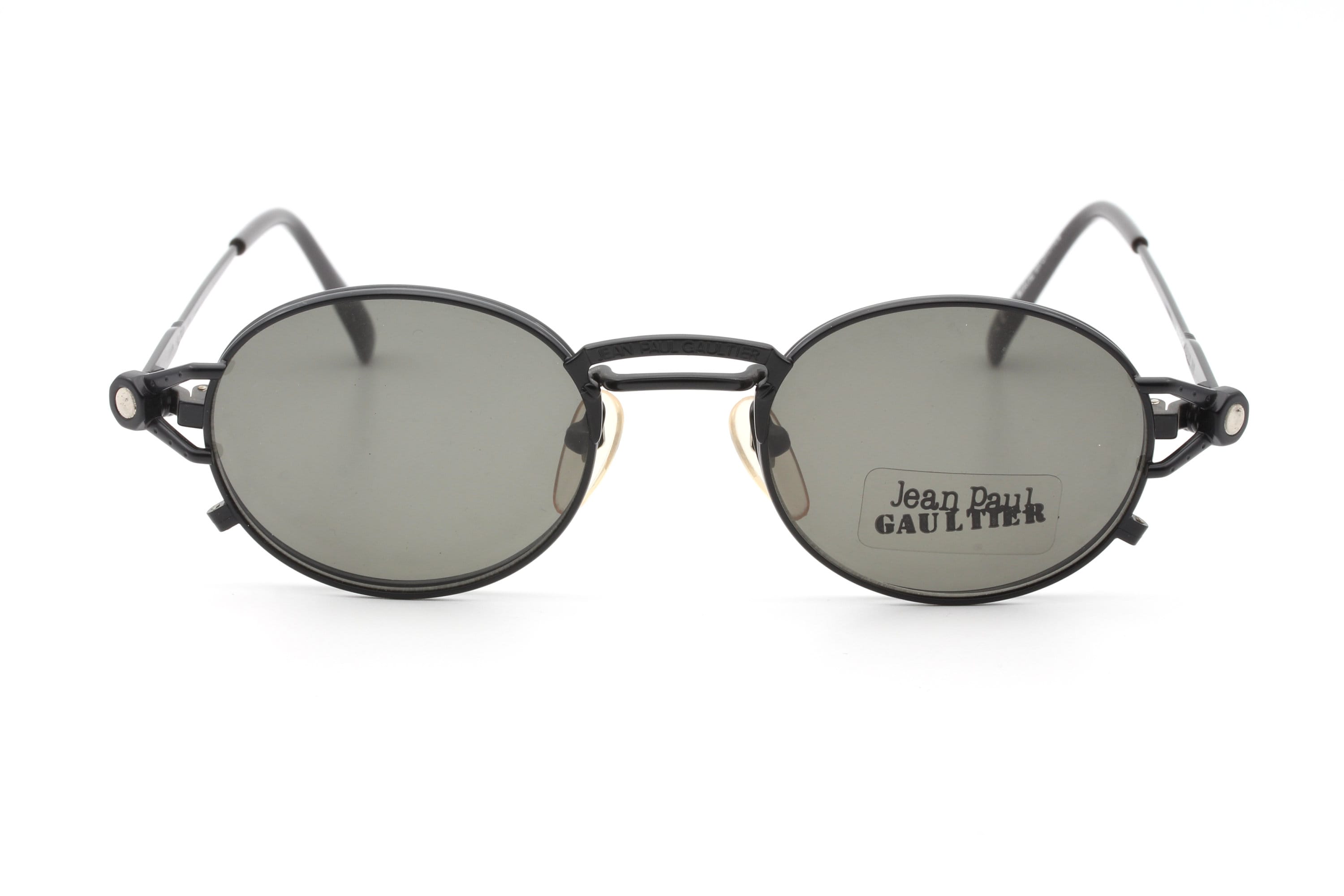 Jean Paul Gaultier 56 7110 Vintage Eyeglasses With Sun Clip, Made