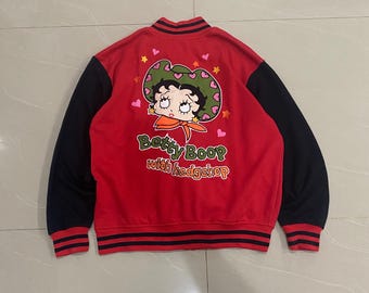 Vintage Betty Boop JH Design Bomber Jacket - Etsy
